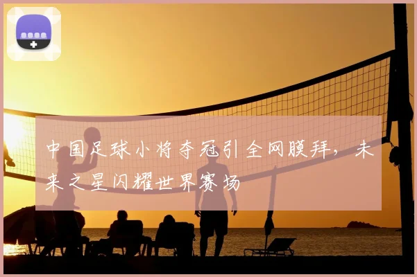 中国足球小将夺冠引全网膜拜，未来之星闪耀世界赛场